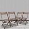 Flash Furniture Slatted Wood Folding Special Event Chair - Antique Black, PK4 4-WFC-SLAT-AB-GG - alternate 1